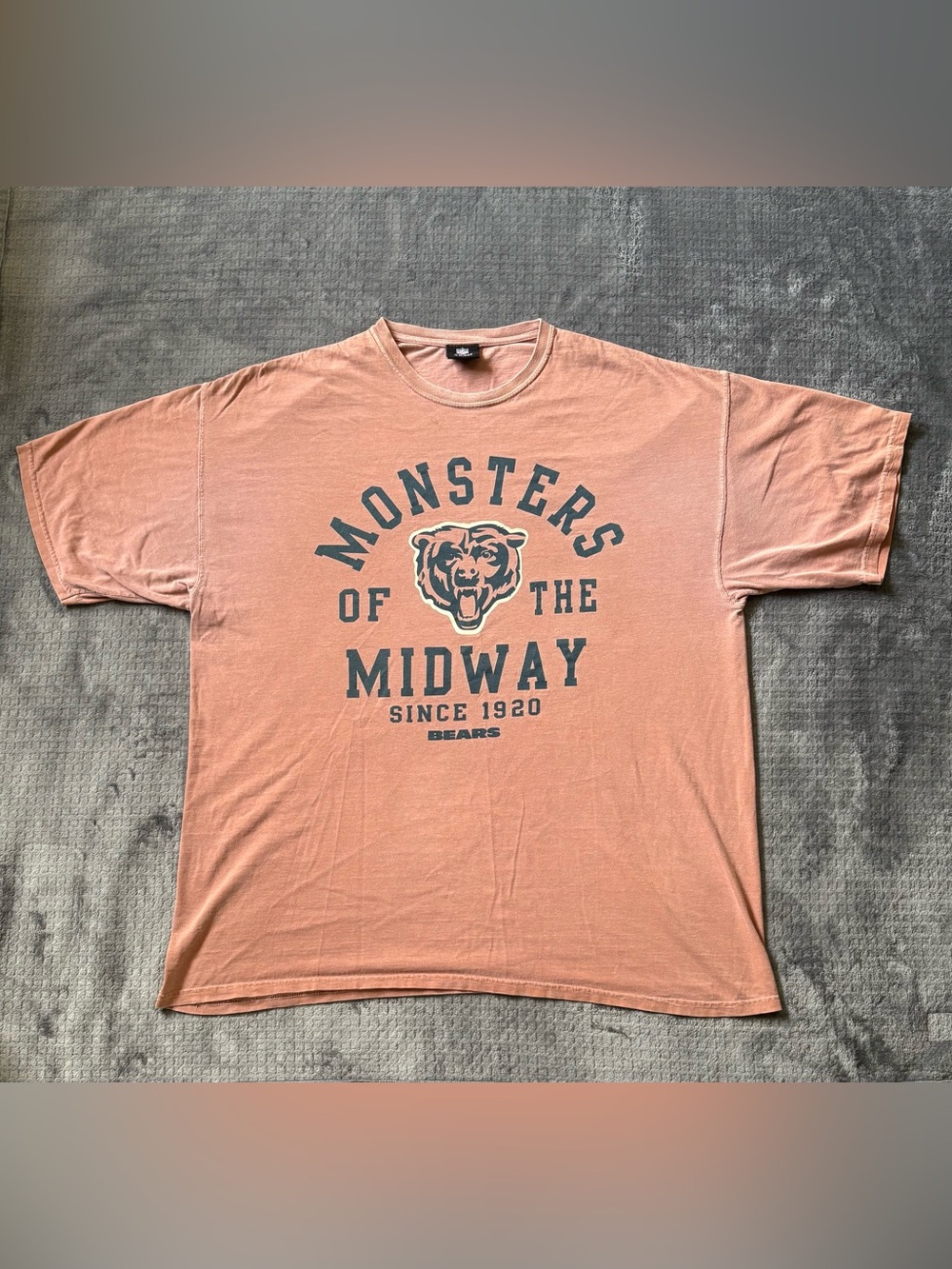 NFL Team Apparel Chicago Bears Monsters of the Midway Light Orange Tshirt 2XL